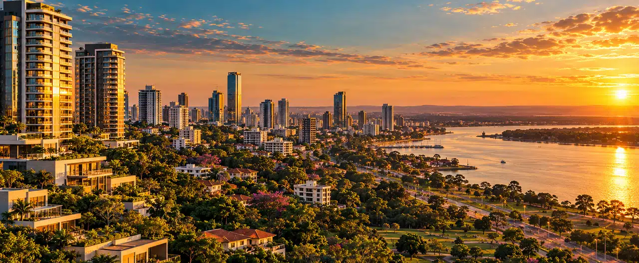 Paisagem imobiliária ilustrativa por IA para a página Imóveis comerciais à venda em San Lázaro: guia e imobiliárias | InmueblesPY; não representa imóvel anunciado